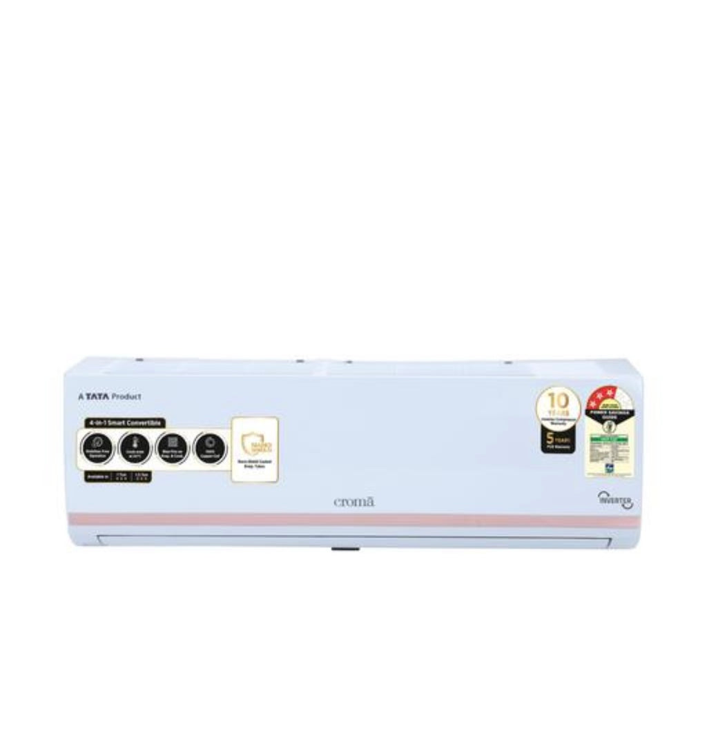 Croma 4 in 1 Convertible 1 Ton Inverter Split AC with Dust Filter (Copper Condenser)