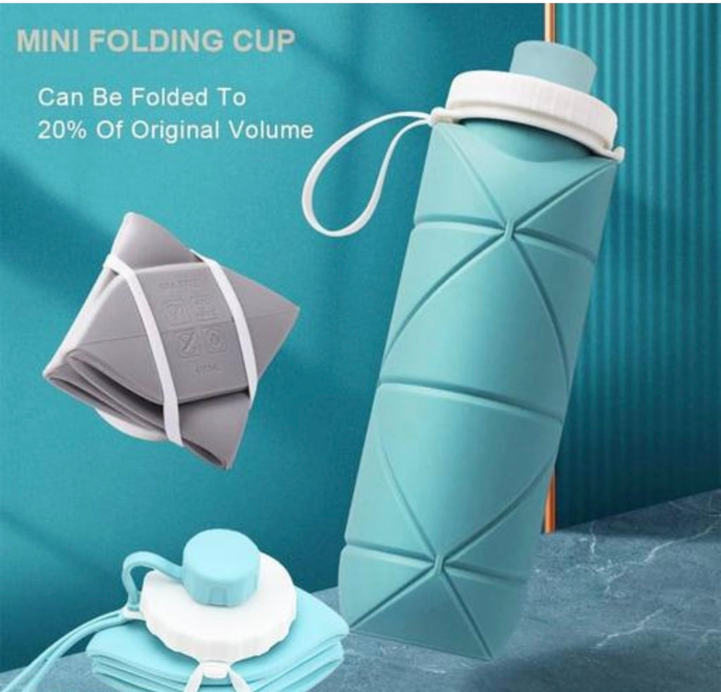 Collapsible EZUK 600 ML Folding Water Bottle With Hook