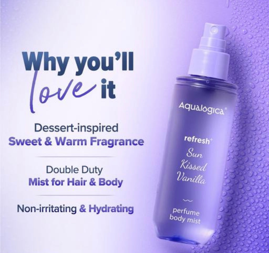 Aqualogica Refresh+ Sun Kissed Vanilla Perfume Body Mist